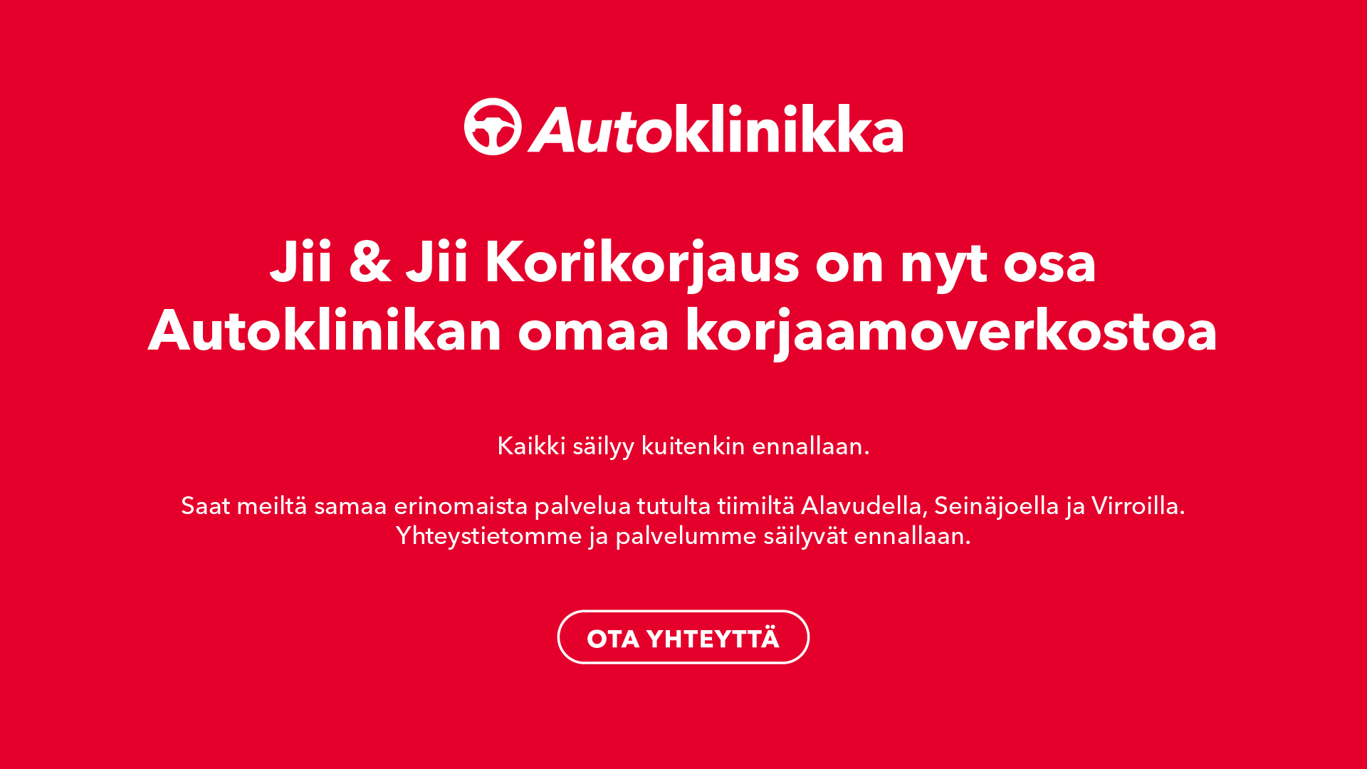 JiiJii osa autoklinikan omaa verkostoa